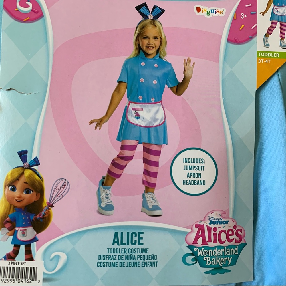 Alice's Wonderland Bakery Costume 3t-4t